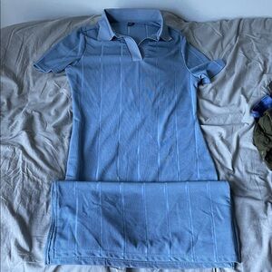 Light Blue Polo Dress